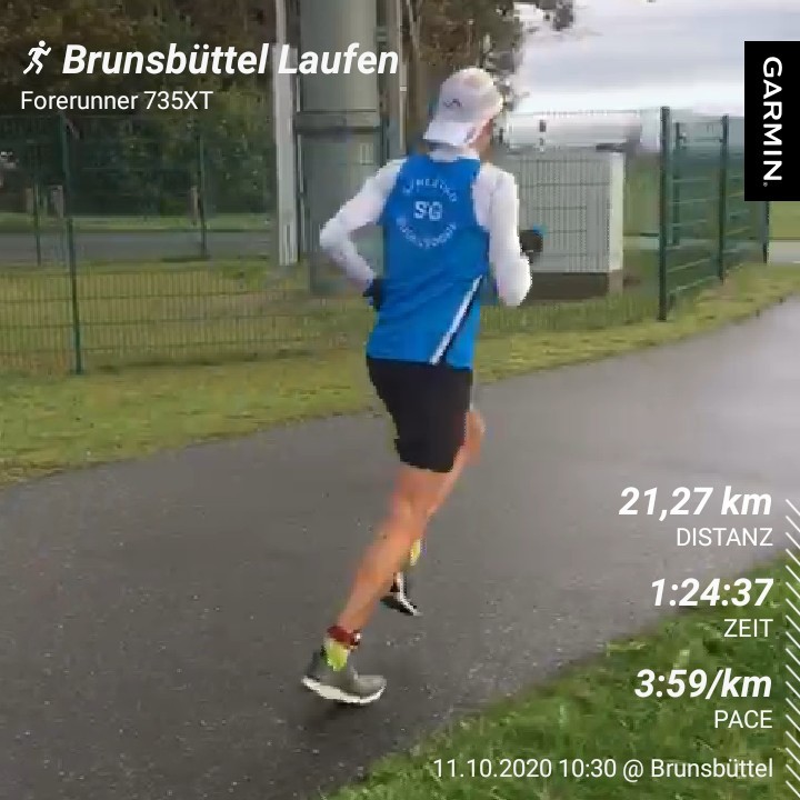 Michael Rudolph sicherte sich trotz Sturm und Regen den 2. Platz beim Halbmarathon