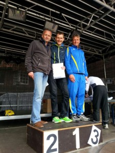  Landesmeister Mannschaft M30/M35 SG Athletico Büdelsdorf von links nach rechts Stefan Schmitz, Pascal Dethlefs, Olaf Nordmann